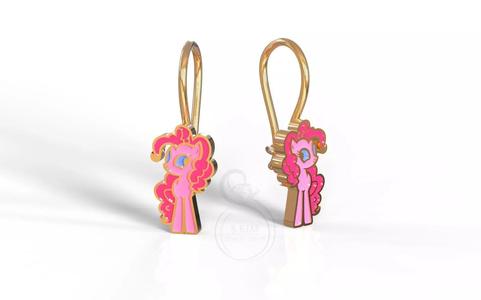 Pinkie Pie earrings