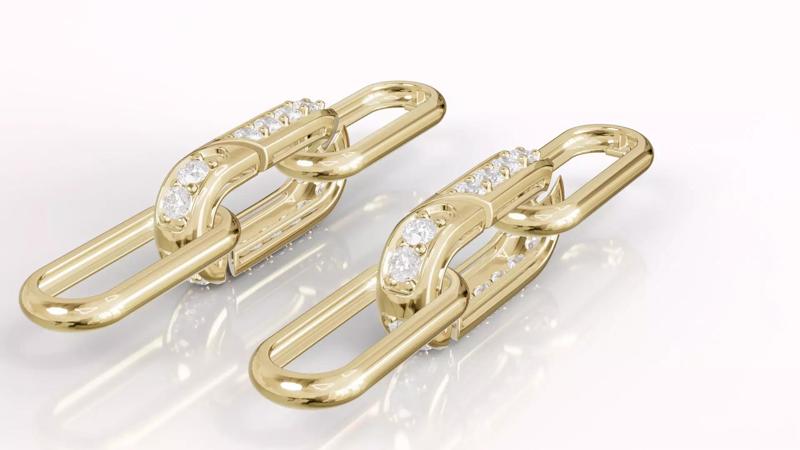 Jewelry Diamond Earring Model EAT03