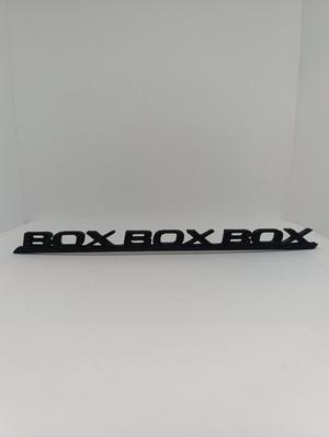 BOX BOX BOX
