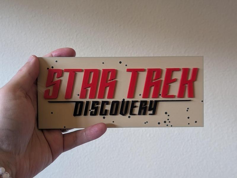 Star Trek Discovery Logo with Frame + Stand