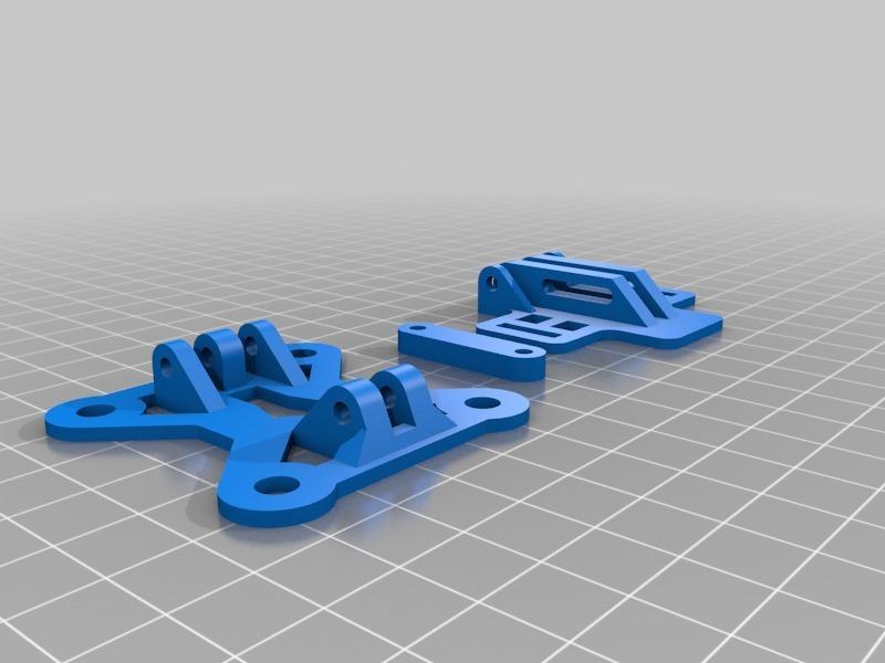 EMAX 250 - RunCam HD & Mobius CAM camera tray - 0 to 45 degree