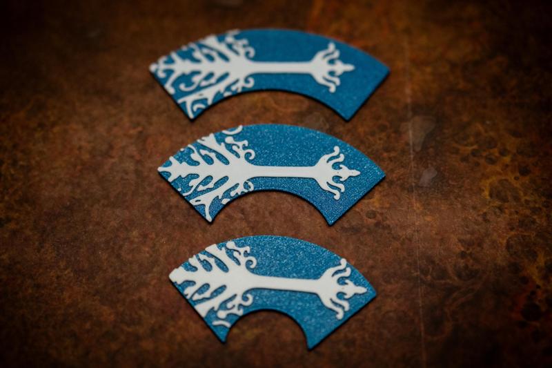 MIDDLE EARTH SBG MINES TIRITH GONDOR TOKEN AREA TEMPLATE CONTROL ZONE