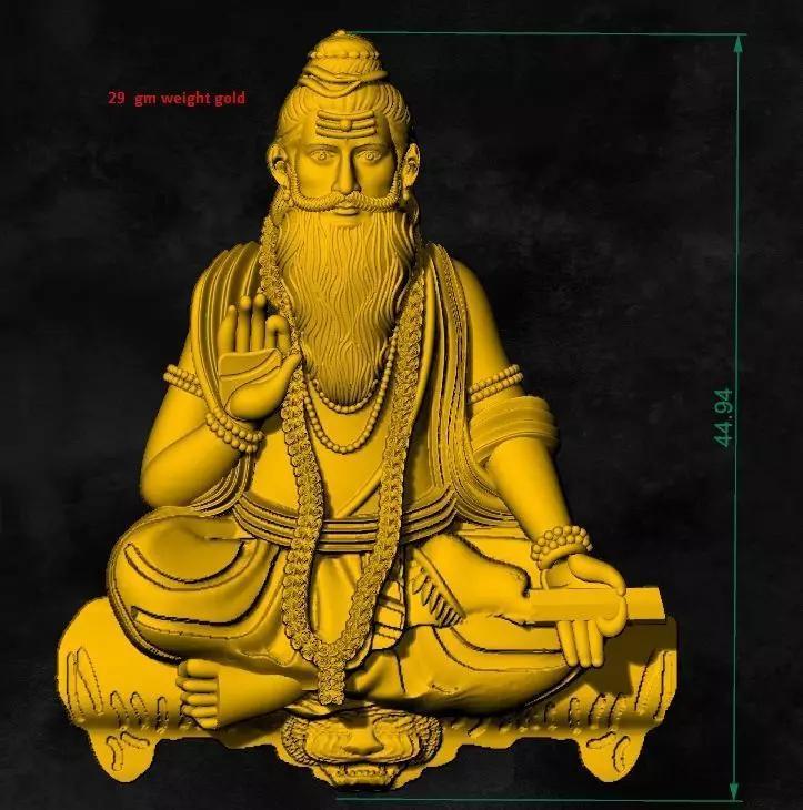 baba loknath swami saint gold silver pendent rushi