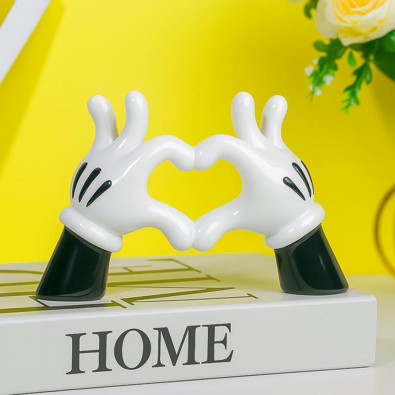 Mickey Hands Heart Pose - 3D Printable Plastic-Style Decoration