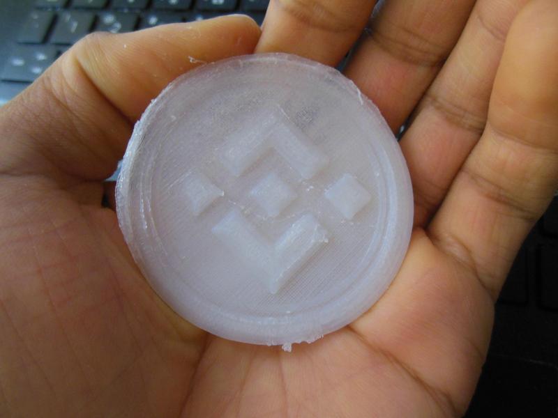 BINANCE BNB 3D Printable Cryptocurrency Coin