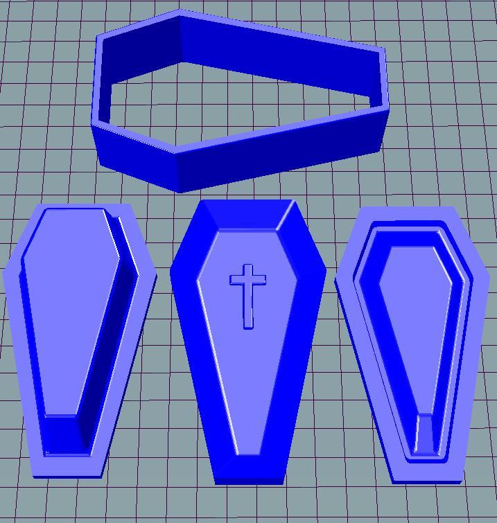 Mold Coffin with Cap 10sm