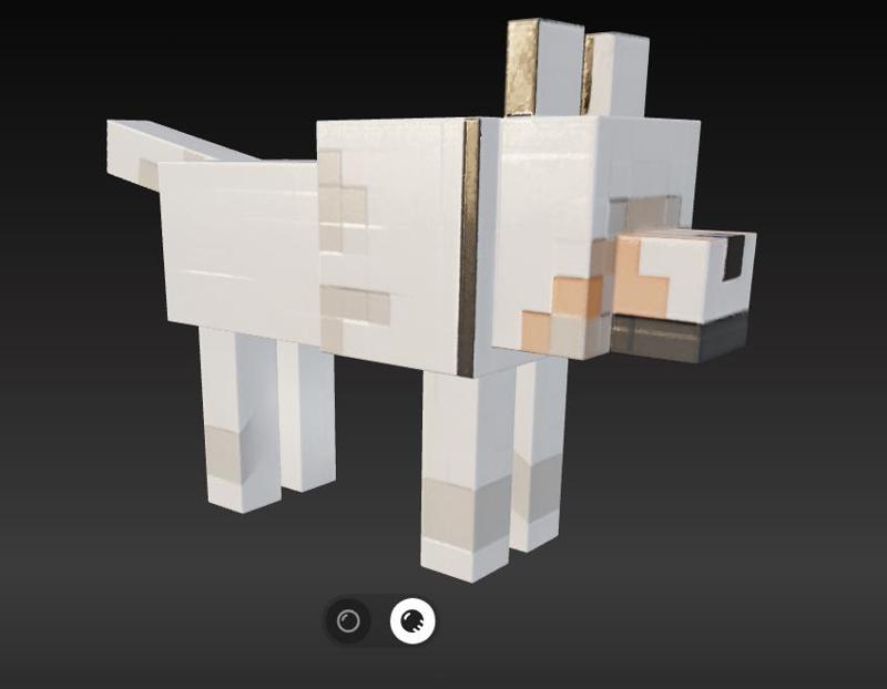 Minecraft dog