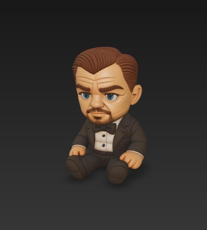 Leonardo DiCaprio Chibi Style Plush FREE