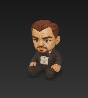 Leonardo DiCaprio Chibi Style Plush FREE