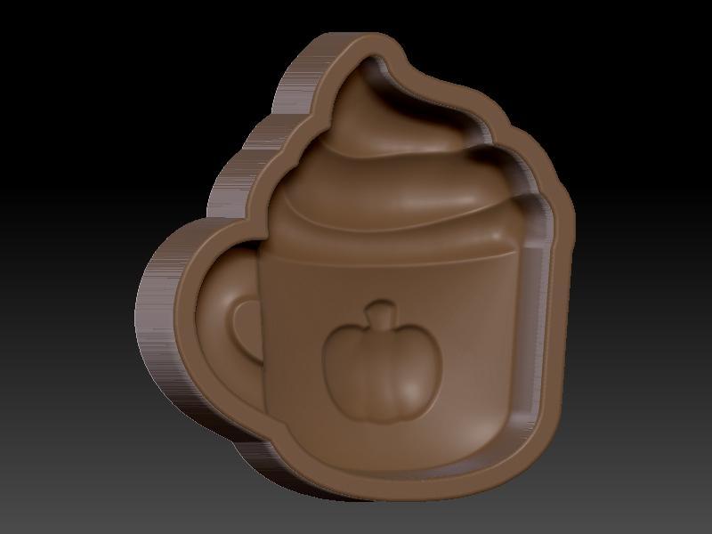 Spiced Pumpkin Latte with Cream, Hybrid Bath Bomb Mould