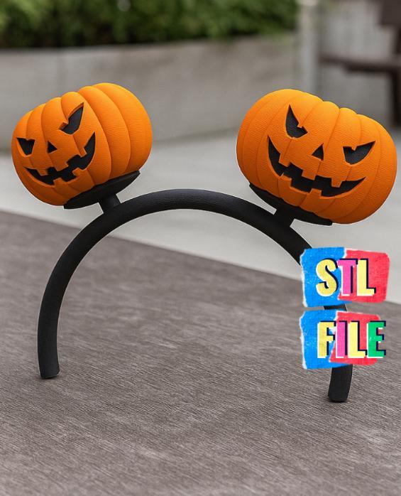 LABUBU PUPMKIN HALLOWEEN HEADBAND