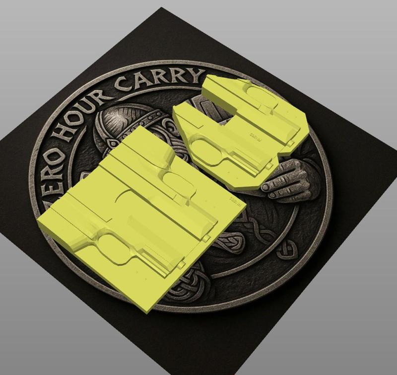 FN 509 IWB Taco Holster Mold with TrimJigg Compatible with FN 509 Tactical and Compact