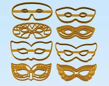 Masks Cookie Cutter Set