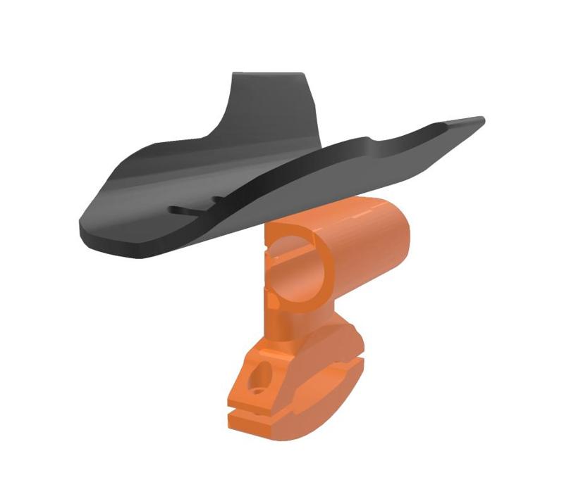 Armrest/pad rod mount Canyon Grail time trial/triathlon clip on