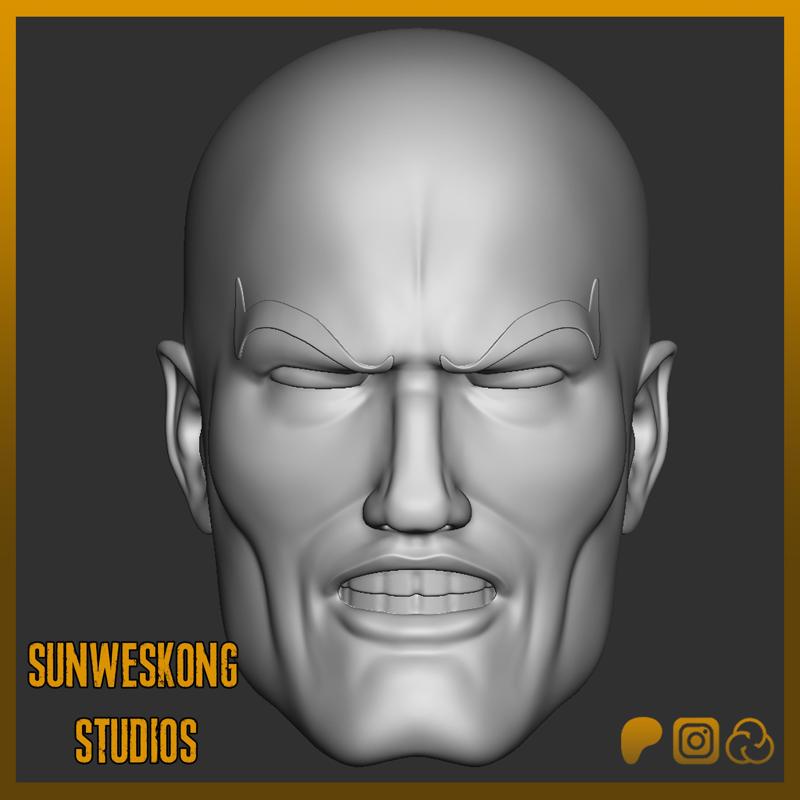 X-Men The Animated Series Style Professor Xavier Pain Headsculpt