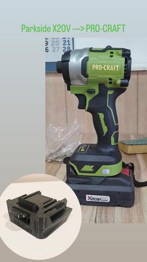 Parkside Battery to ProCraft Tool Adapter