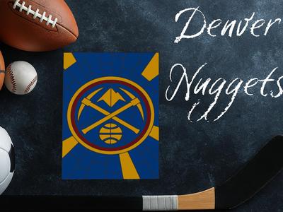 Denver Nuggets Stained Glass