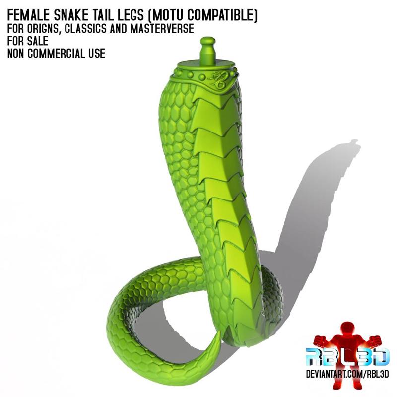 Female Snake Tail Lower Body (Motu Compatible)