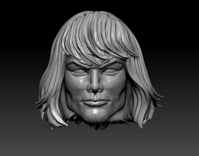 HE-MAN style Mondo / motu 3 heads NEW