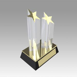 Award figurine Two Star gold