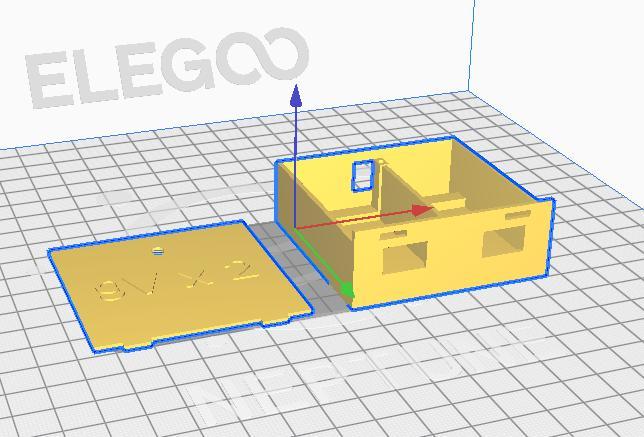 Box for 2 rechargeable batteries 9V