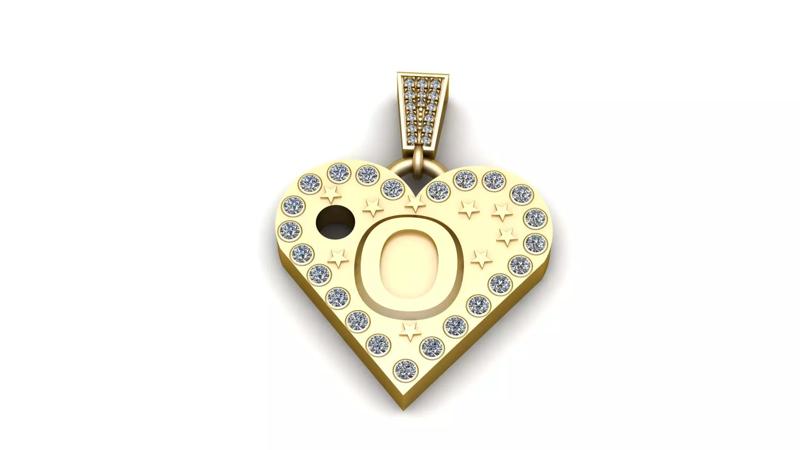 O  GOLD HEART PENDANT