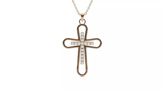 Jesus Holy Cross Pendant 3dm stl renders details