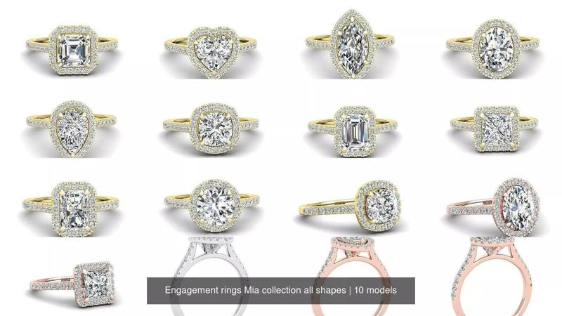 Engagement rings Mia all shapes Collection