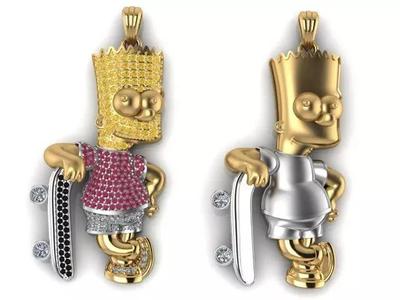 Simpsons Barts pendant