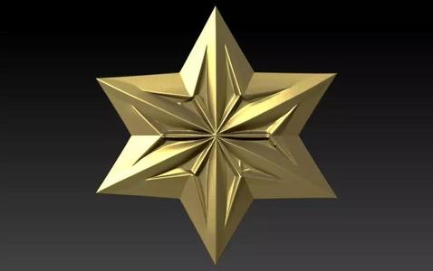 Italian Star 6 point star pendant necklace earrings jewelry