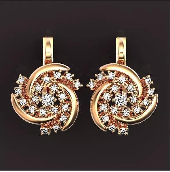 elegant earrings with stones