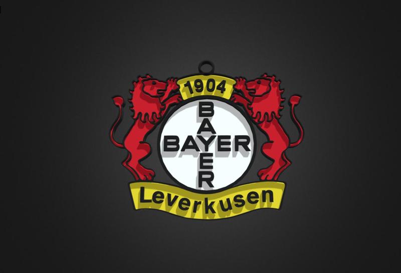 Schlüsselring Keyring Keyring Key ring Bayer Leverkusen 3D