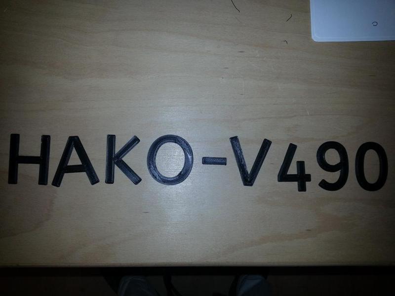 HAKO - V490 lettering 