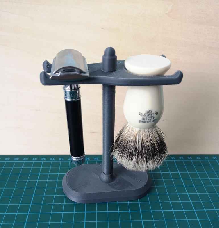 Shaving Razor and Brush Stand