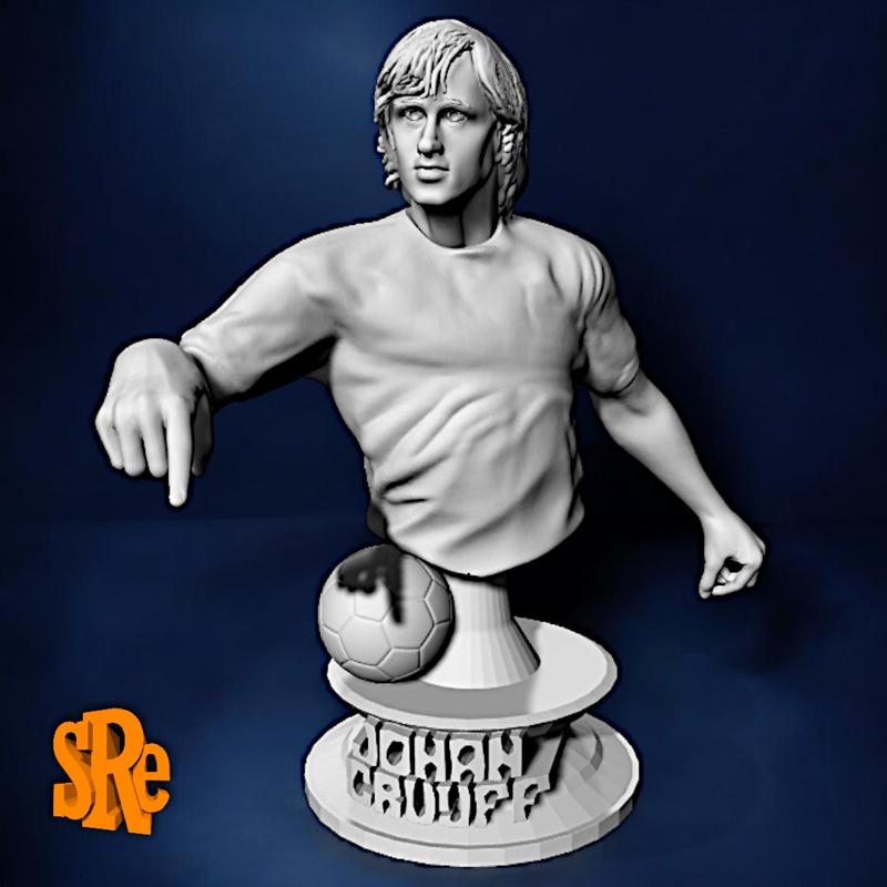 Johan Cruyff Bust - Football Legend