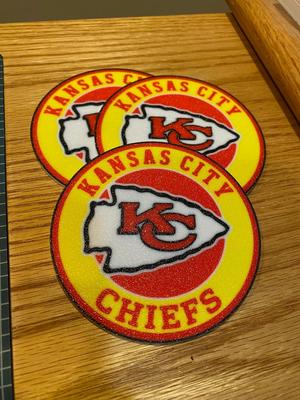 Kansas City Chiefs Coaster Set of 4