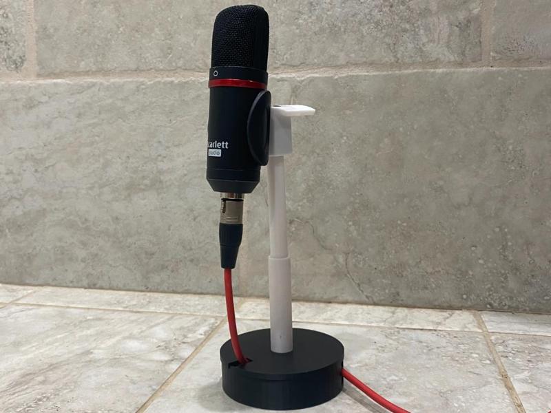 Adjustable Microphone and Headphone Stand