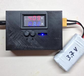 DIY Lithium Charger box for XL4015 + V/A meter LED