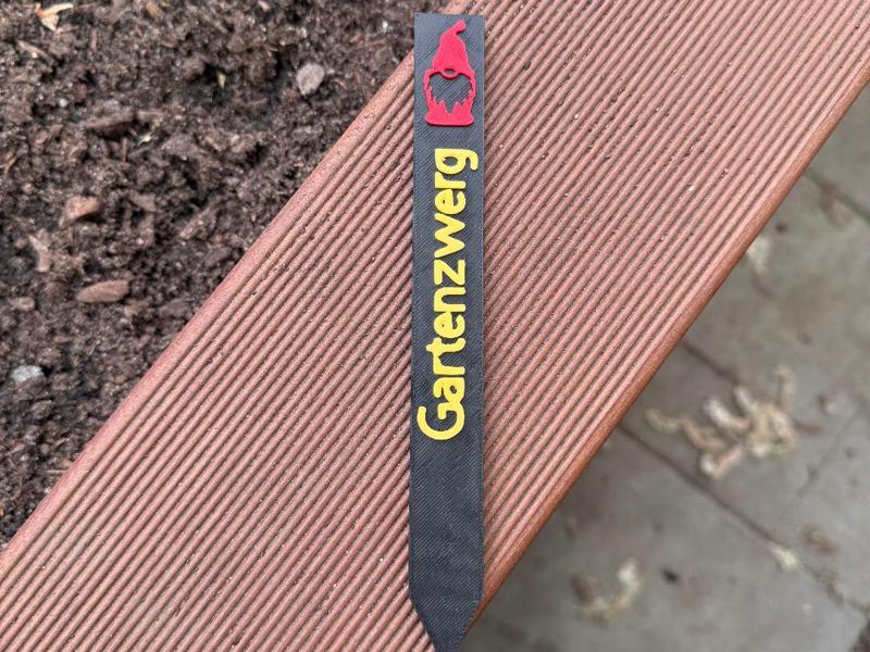 Garden Gnome Vegetable Patch Sign for Your Raised Bed