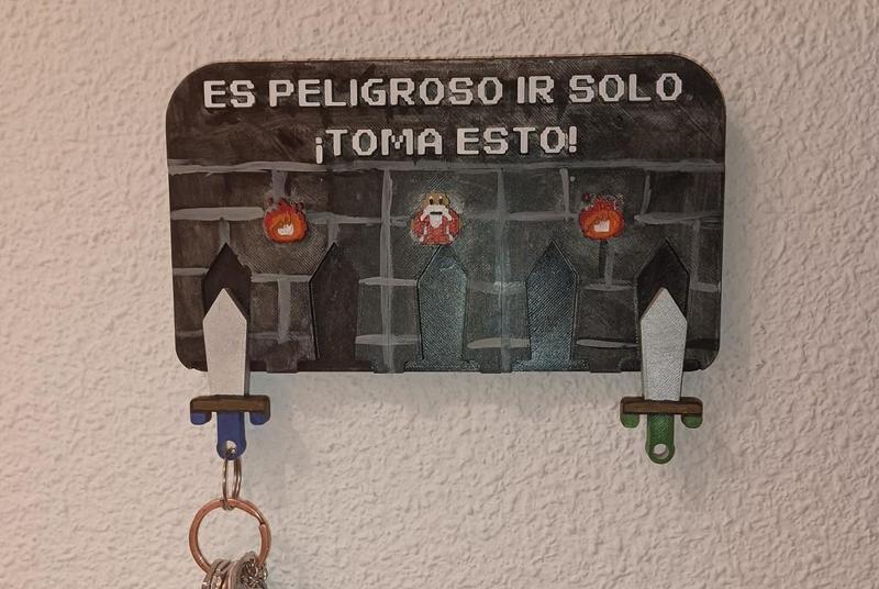 Key ring zelda castellano