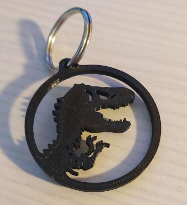 Jurassic park keyring
