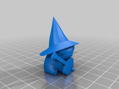 Frog with Banjo and wizards hat