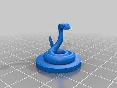 Snake on Medium Base (25mm)