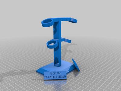 Custom Toothbrush Stand (Two Brushes)