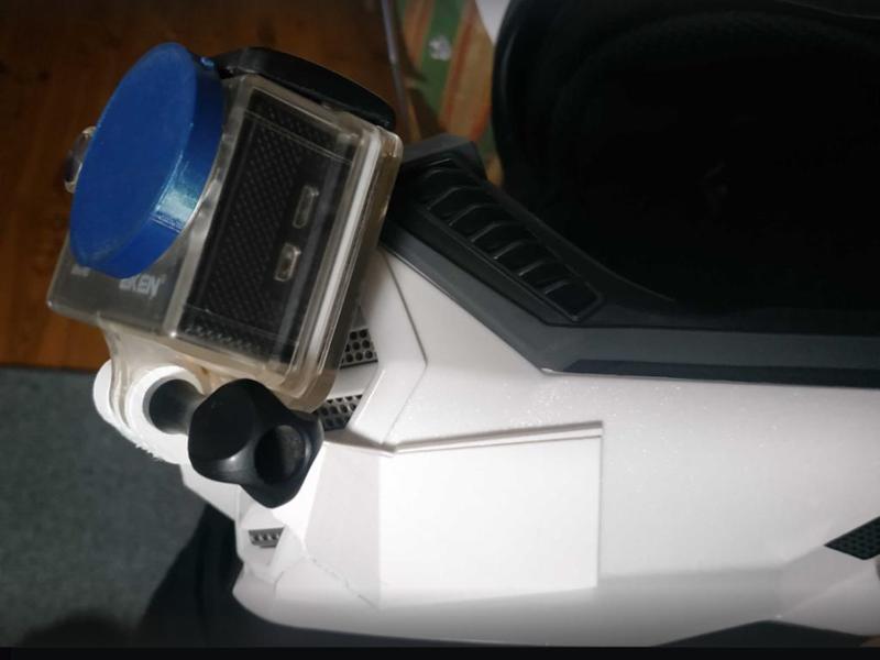 GoPro chin mount for LS2 Pioneer Evo helmet