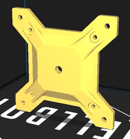 VESA monitor mount (REMIX) for 75 and 100mm holes