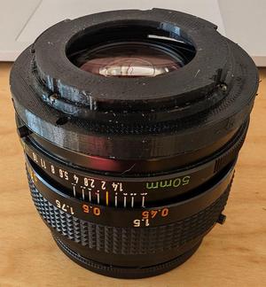 Canon FD 50mm f1.4 - 16 EF conversion