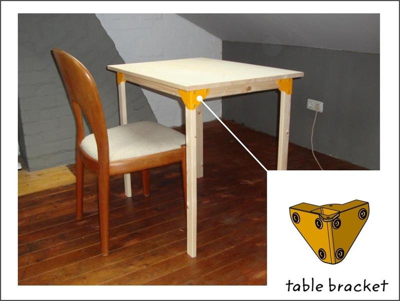 bracket for simple table