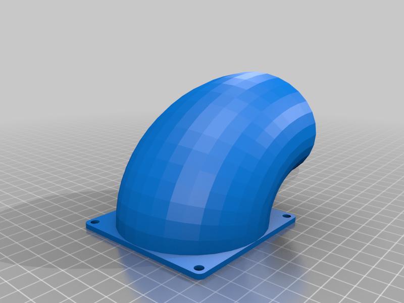 80mm fan intake duct