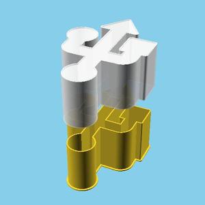 USB Symbol, nestable box (v1)